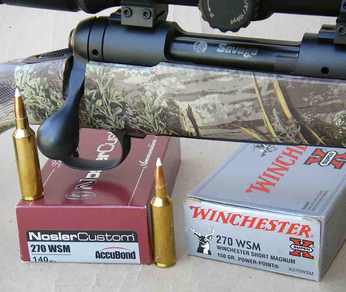 The .270 Winchester Short Magnum has a standardized bore specification of .270 inch, and standardized .277-inch groove dimensions.